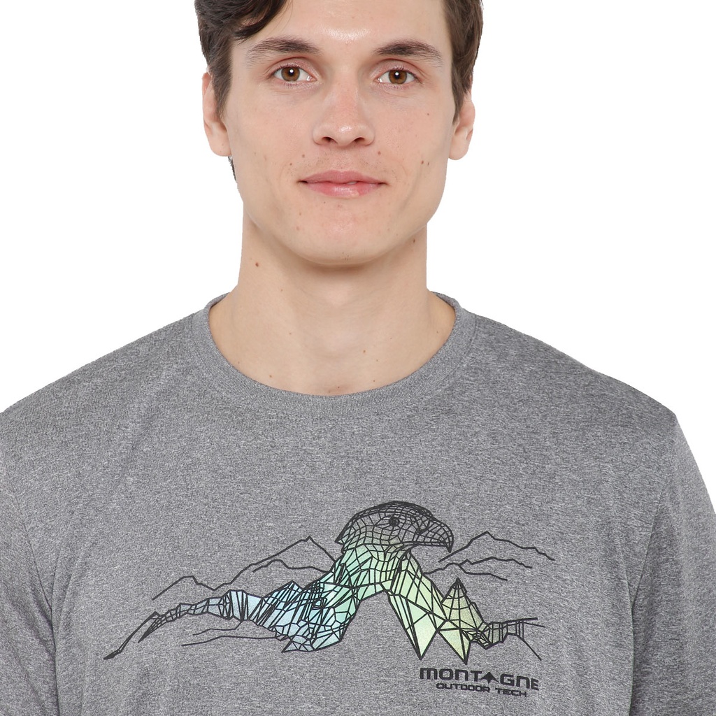 Montagne Remera Crux Gris