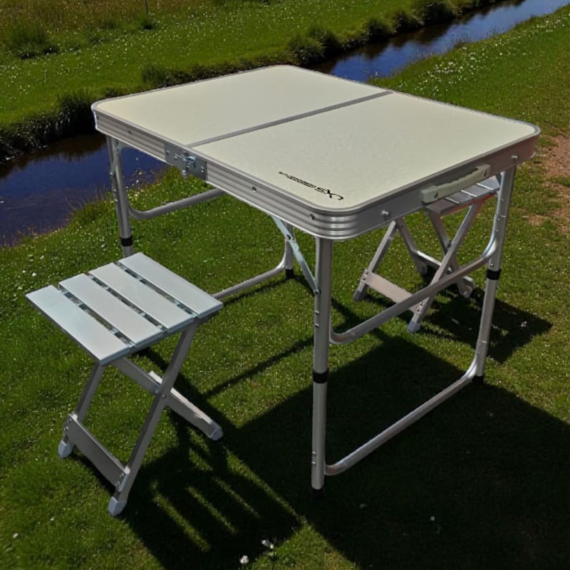 Lexus Mesa Plegable Aluminio Anod. 70x70