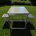 Lexus Set Mesa y Bancos Plegables 80x60x65cm