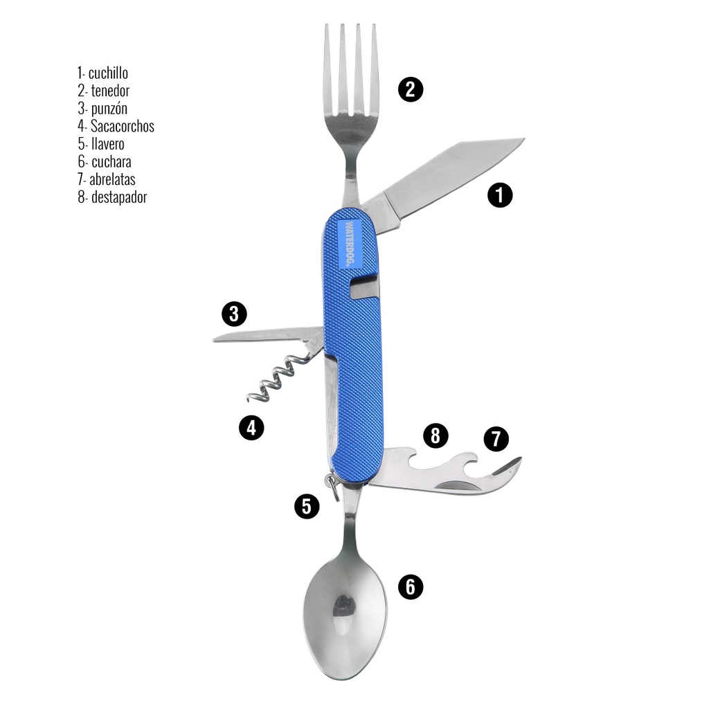 Waterdog Cubiertos 8 Funciones