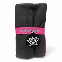 Origami Toalla Microfibra 80x160cm Negro/Rosa